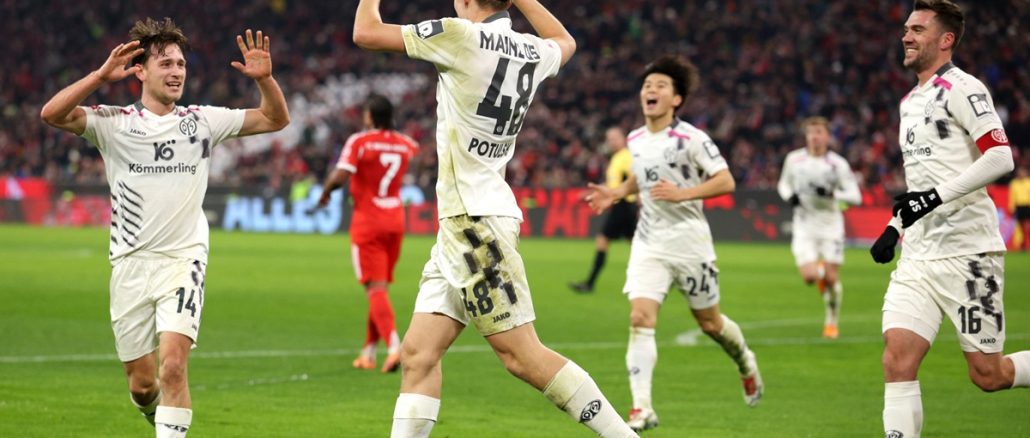 ¡El último empató con el primero!. En la Baviera, los de Maguncia celebraron el 2 a 2. Mainz dio la nota ante Bayern Múnich