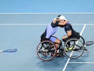 El Lobito junto al japonés Tokito Oda se impusieron 6-2 y 6-1. Gustavo Fernández ganó el dobles del Abierto de Australia en silla de ruedas