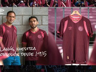 Lanús presentó su nueva camiseta en las redes sociales