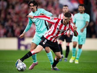 Sporting Lisboa ganó en el final en San Mamés