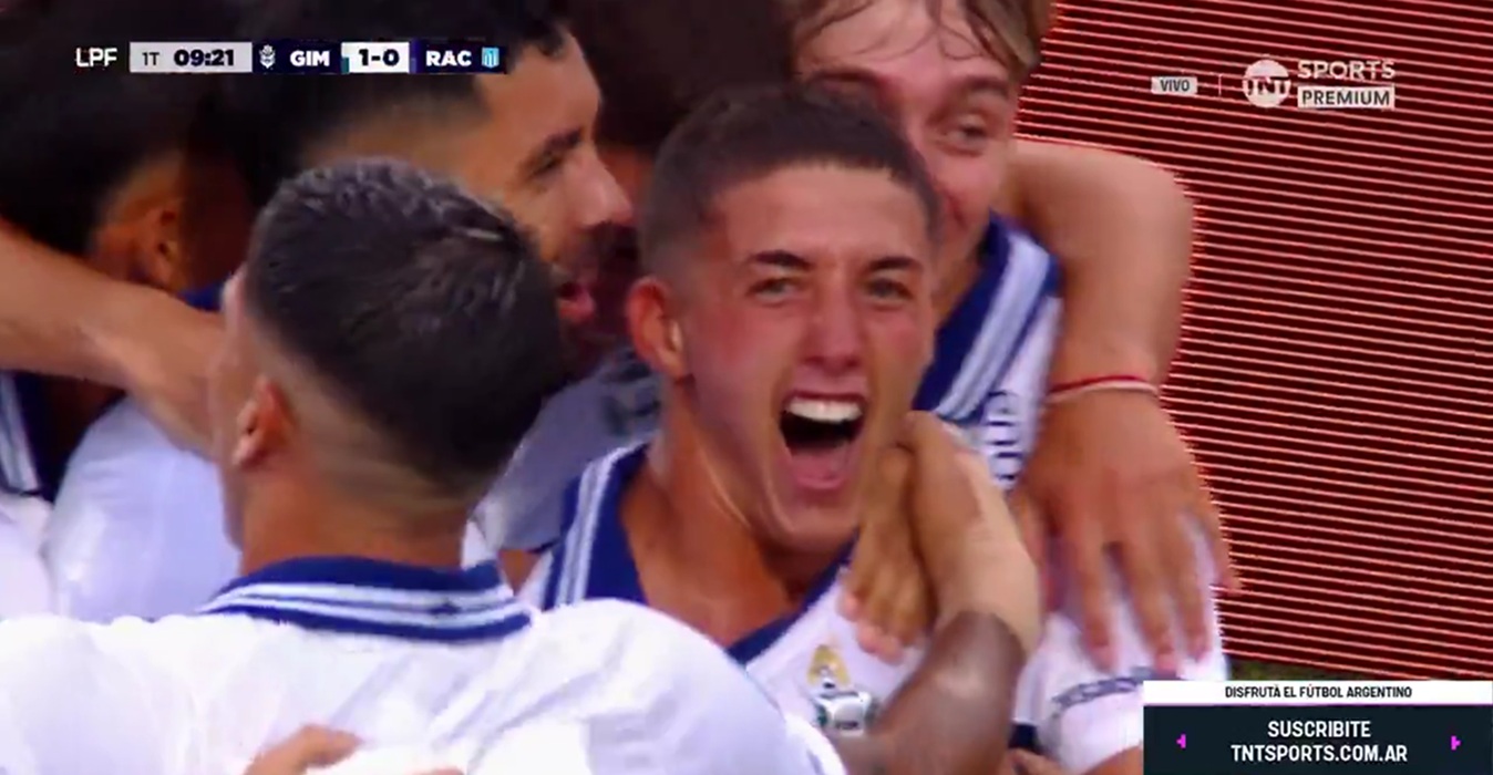 Nicolás Barros Schelotto convirtió un gol olímpico para Gimnasia de La Plata