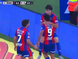 El ex Instituto marcó el 1 a 0 ante Central Córdoba. Gregorio Rodríguez debutó con gol a los 10 minutos en San Lorenzo