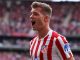 El jugador ya dejó el hospital tras el golpe ante Levante. Parte médico de Sorloth en Atlético Madrid: Traumatismo sin fracturas
