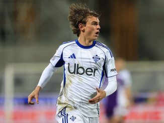 El argentino marcó el 2 a 1 parcial ante Fiorentina por Coppa Italia. Nico Paz llegó a los 15 goles en 59 partidos con Como