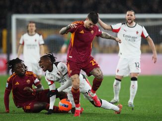 Lorenzo Pellegrini y Koni de Winter marcaron en el Olímpico. Roma y Milan jugaron para Inter con un empate 1 a 1