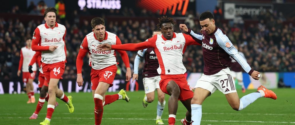 Aston Villa 3 vs Salzburgo 2 Los Villanos pasaron del 0-2 al 3-2 en Europa League. Aston Villa le ganó un partidazo a Salzburgo y acabó segundo