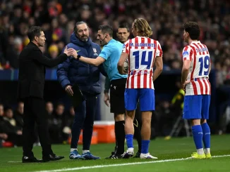 Diego Simeone: "Me gustó mucho cómo jugó el Atlético todo el partido"