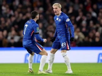 Alejandro Garnacho llegó al quinto gol en el Chelsea con el descuento ante Arsenal por la EFL
