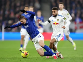 Everton rescató un punto ante Leeds en el cierre de la fecha 23 de la Premier League