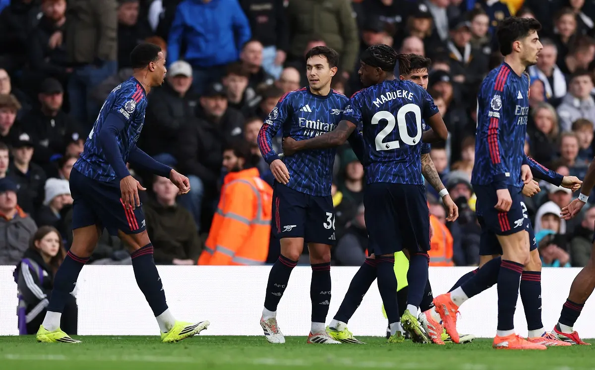 Martín Zubimendi anotó su primer gol en 2026 y le da alivio al Arsenal ante el Leeds
