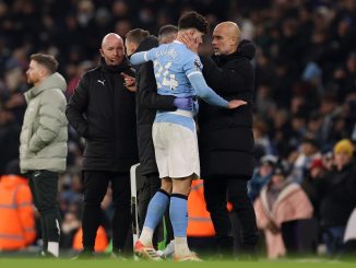 El croata se llevó la peor parte de un cuerpo a cuerpo con Malo Gusto. Gvardiol salió lesionado y Manchester City encendió más alarmas