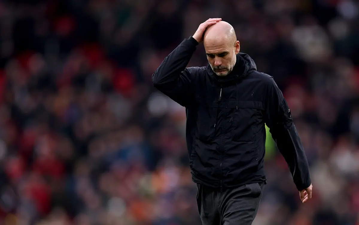 Guardiola, irónico: "Sé que es un desastre que el Manchester City tenga 13 puntos en Champions"