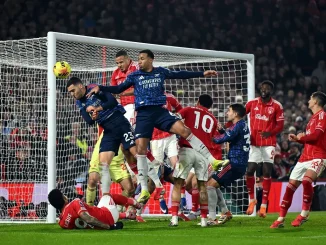Arsenal empató sin goles con el Nottingham Forest