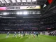 Silbidos a los jugadores del Real Madrid en el calentamiento contra Levante