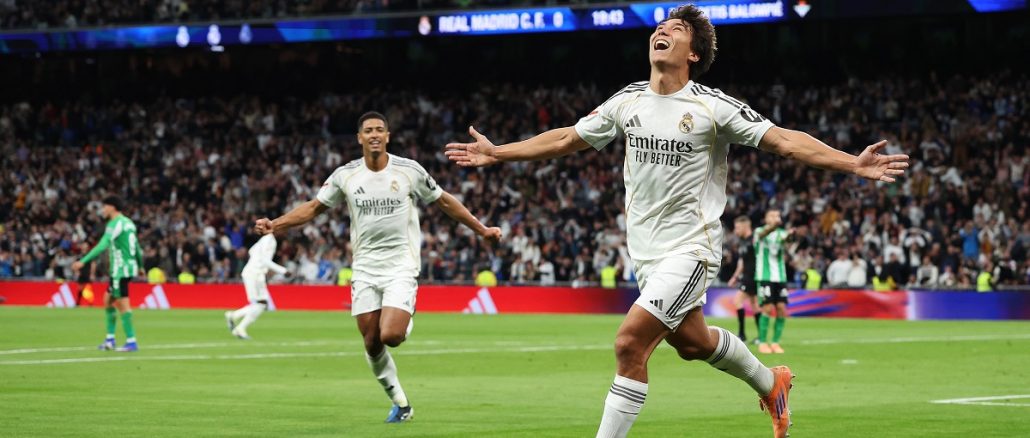 El canterano del Merengue tuvo su estreno goleador en La Liga. Gonzalo García anotó el primer gol del Real Madrid en 2026