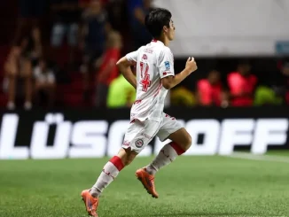 Día histórico en Argentinos Juniors: debutó el japonés Ryoga Kida ante Sarmiento