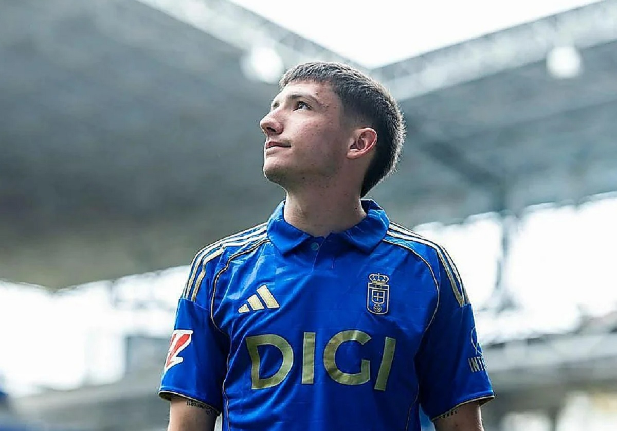 El argentino Thiago Fernández debutó en Real Oviedo e inventó su primera asistencia ante Girona