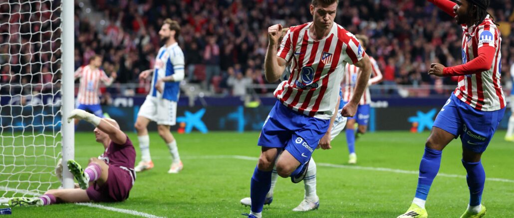 FBL-ESP-LIGA-ATLETICO MADRID-ESPANYOL Atlético Madrid venció con autoridad a Espanyol