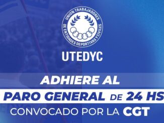 UTEDyC adhiere al paro general y los partidos del jueves corren riesgo