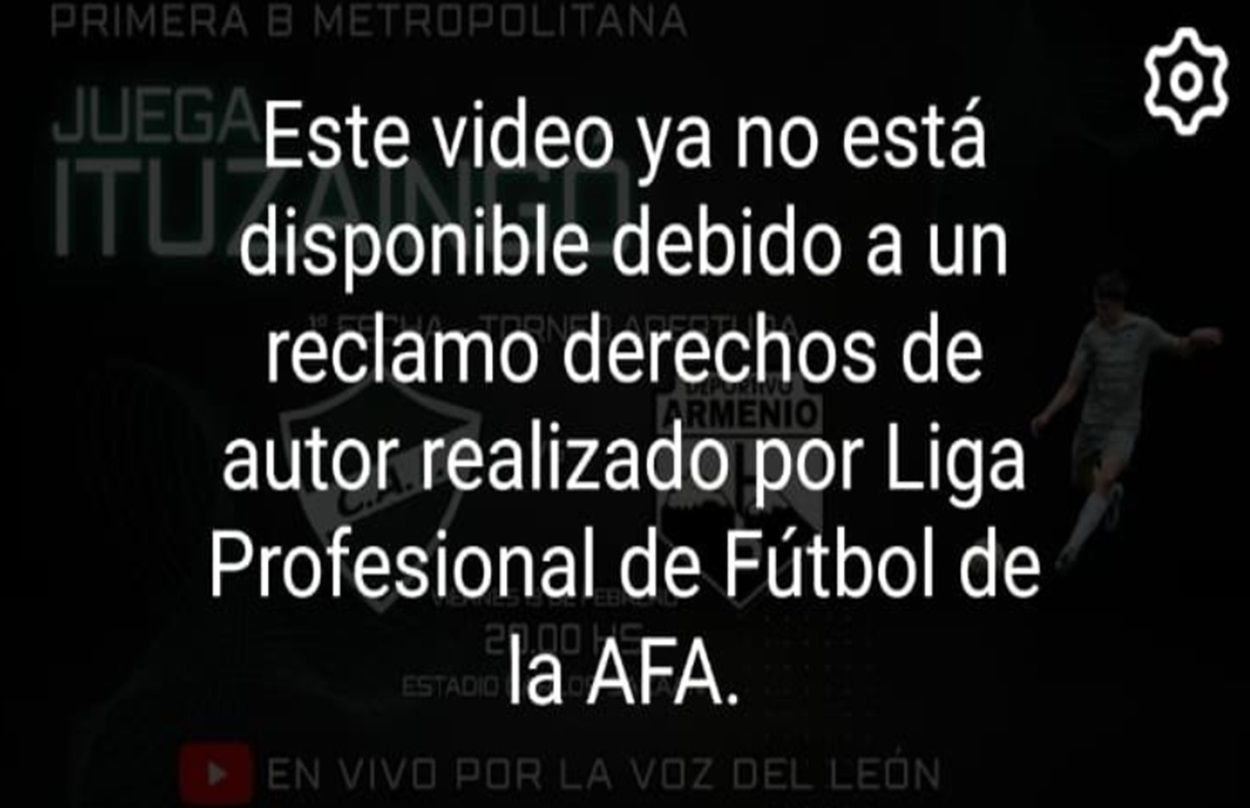 AFA cortó las transmisiones partidarias del ascenso por no tener derechos