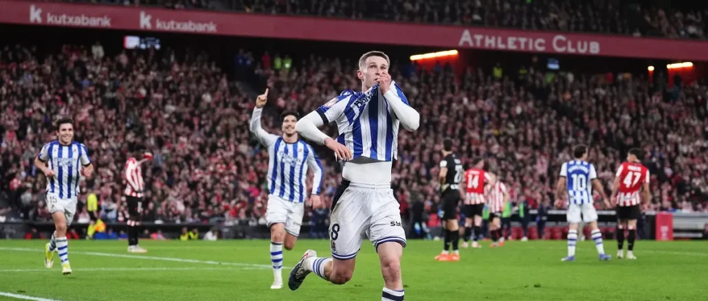 Real Sociedad venció al Athletic en la ida de la semifinal de Copa del Rey