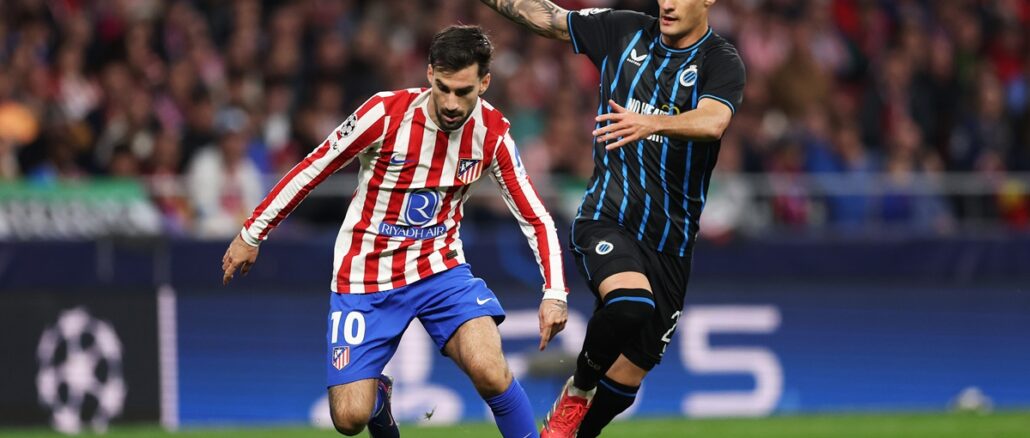 El Colchonero se metió en octavos de final de Champions League. Atlético Madrid goleó a Brujas con hat-trick de Sorloth