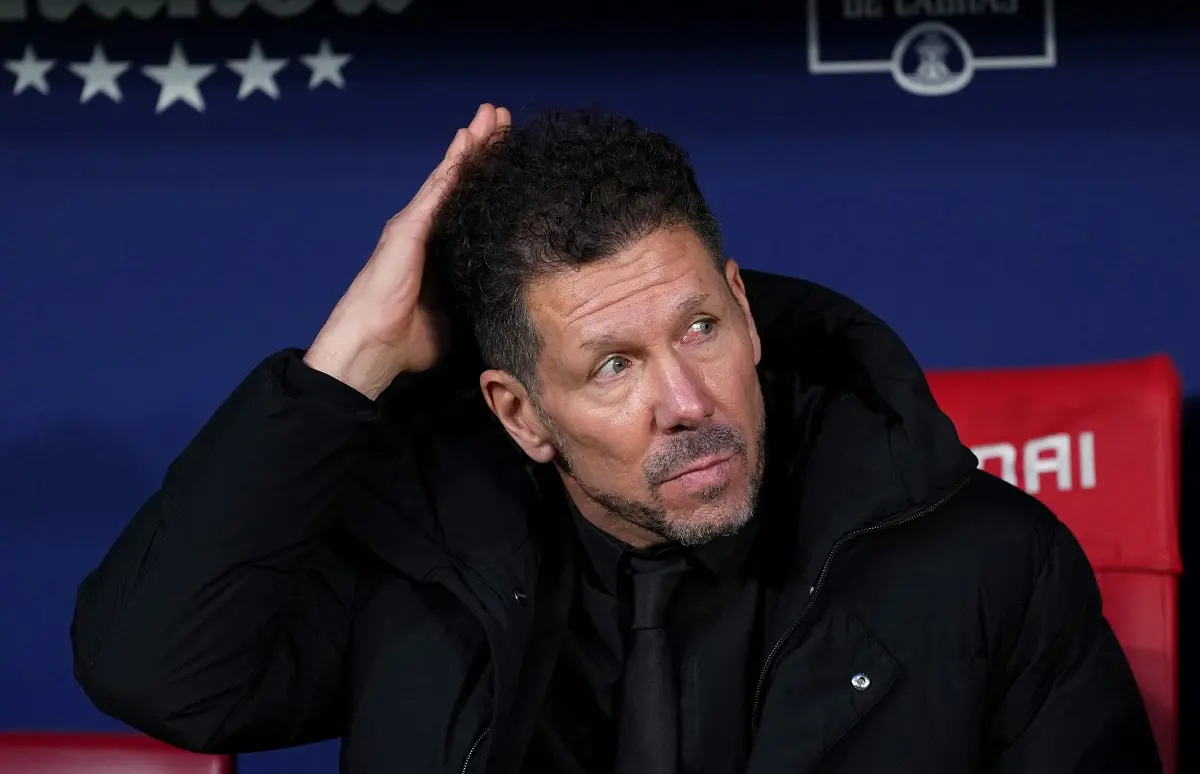 Diego Simeone: «Me aferro al equipo que tiene el Atlético para llegar a la final de la Copa del Rey»