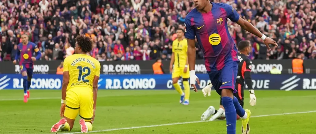 Doblete de Lamine Yamal para Barcelona ante Villarreal: el segundo, una obra de arte