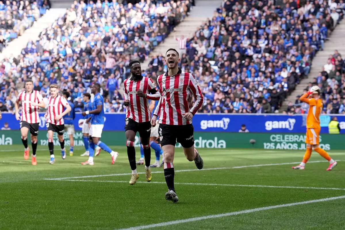 Athletic Club se lo dio vuelta al hundido Real Oviedo y no se baja de la pelea por Europa
