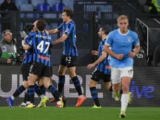 Atalanta venció a la Lazio y desplazó al Como de los puestos europeos de la Serie A