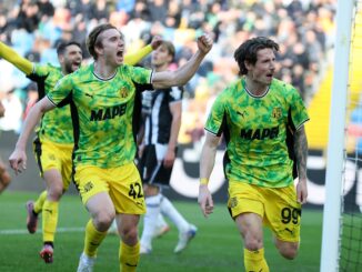 Fue victoria por 2 a 1 para los Neroverdi ante los Bianconeri. Sassuolo se lo dio vuelta a Udinese y se acomodó en la tabla