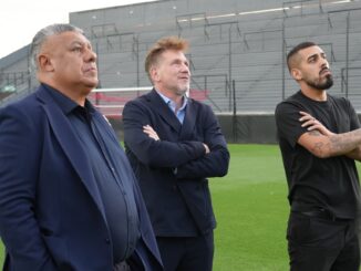 Alejandro Domínguez conoció la cancha de Barracas Central
