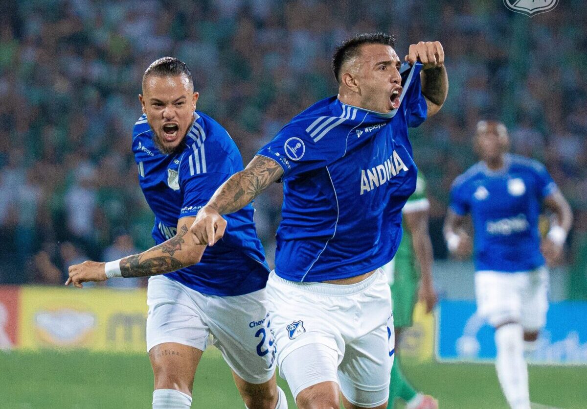 Millonarios dio el golpe como visitante y eliminó a Atlético Nacional de la Copa Sudamericana
