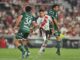 River no podía ante Sarmiento hasta que Sebastián Driussi abrió la cuenta a poco del final del entretiempo en el Más Monumental.