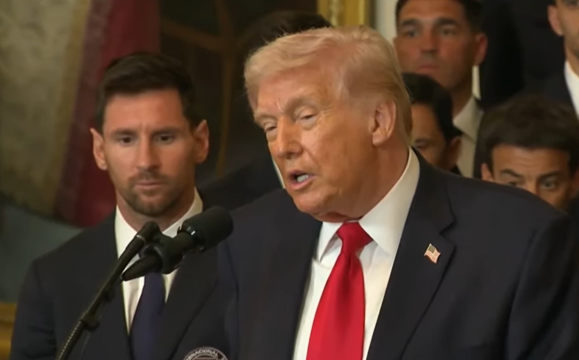 Lionel Messi fue recibido por Donald Trump junto al plantel de Inter Miami
