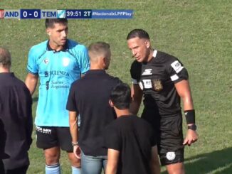 Temperley estalló contra Bruno Amiconi en el clásico ante Los Andes