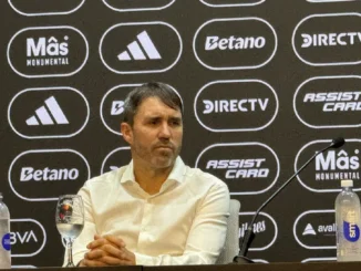 El divertido momento de la presentación de Coudet en River: "El llamado fue el sábado, lo juré por mis hijos"