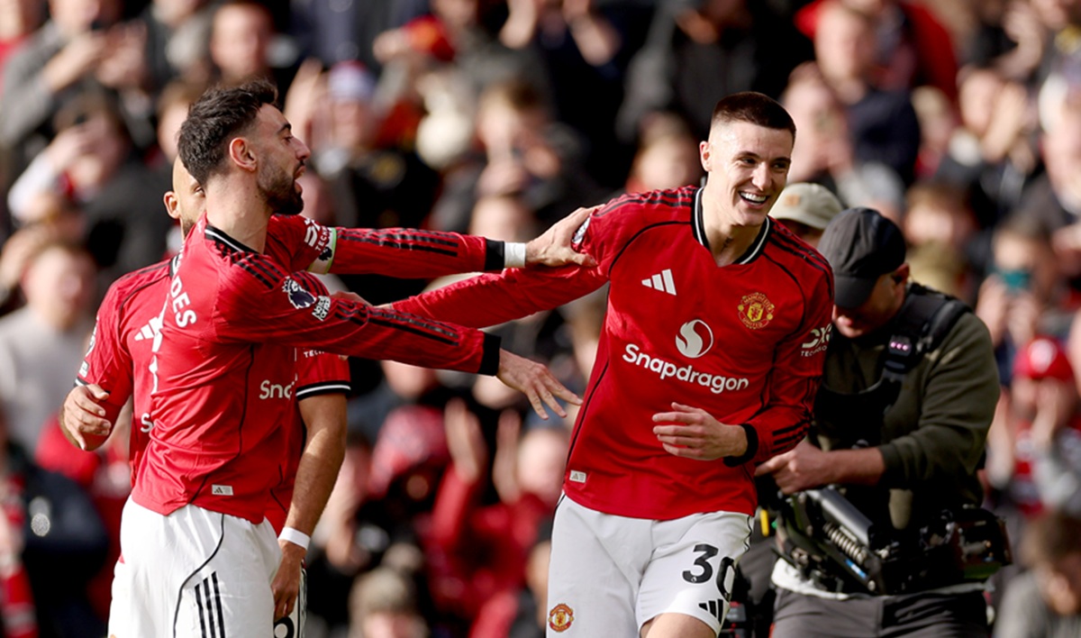 Manchester United ganó con un Bruno decisivo y se subió al podio de la Premier League