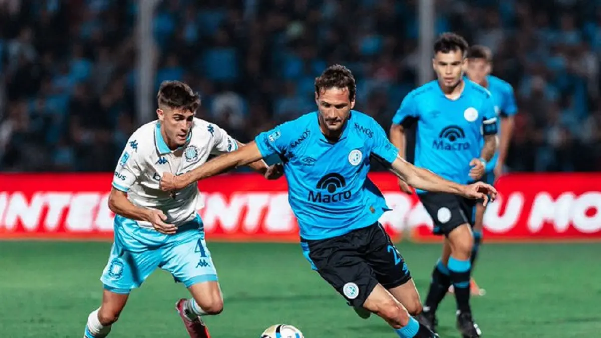Primer tiempo de locos: Golazo de Toto Fernández para Racing y penal fallado por Uvita en Belgrano