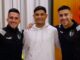 Maxi Salas pasó por la concentración de Palestino a visitar