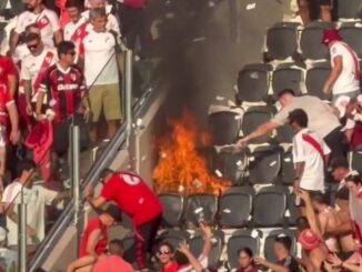 Alarma por fuego en una tribuna del Monumental