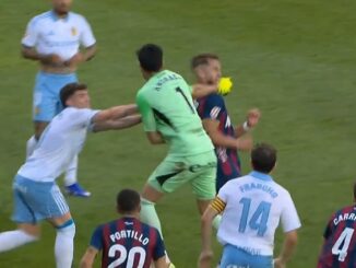 El arquero argentino con pasado en Boca desató una batalla campal ante Huesca. Esteban Andrada fue expulsado en Zaragoza por una trompada