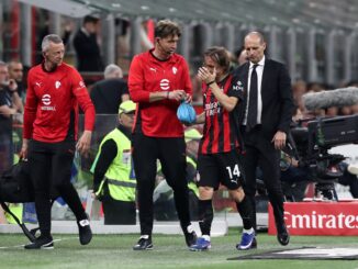 El crack del Milan golpeó su pómulo en el partido ante Juventus. Luka Modric salió con un golpe en la cabeza y preocupó a Croacia