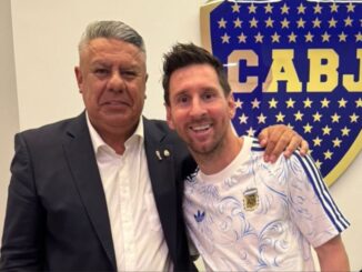 Chiqui Tapia se mostró con Lionel Messi