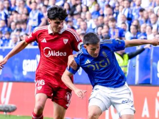 Fue triunfo de los Carbayones por 1 a 0 con gol de Federico Viñas. Oviedo le ganó a Sevilla y calentó el descenso en La Liga