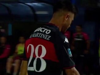 Pity Martínez se lesionó antes de la media hora