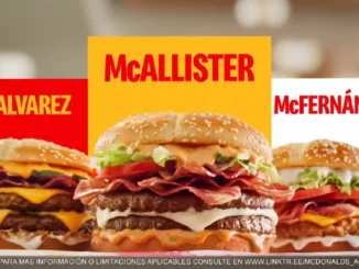 McDonalds ideó tres hamburguesas con los nombres de tres futbolistas de Argentina