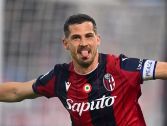 Insólito error de la defensa del Lecce para el gol de Remo Freuler para el Bologna