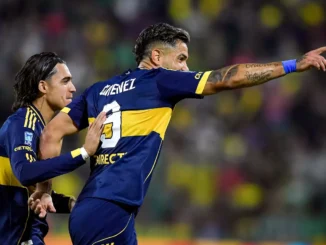 Golazo de Milton Giménez para abrir la cuenta para Boca ante Defensa: 2 goles en 118 minutos
