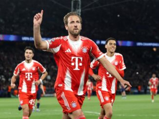 El inglés puso de penal el 1 a 0 de Bayern Munich ante PSG. Harry Kane se metió en el top 10 de goleadores históricos del Bayern Munich